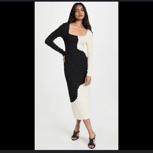 Mara Hoffman Amy Dress (White, Black)